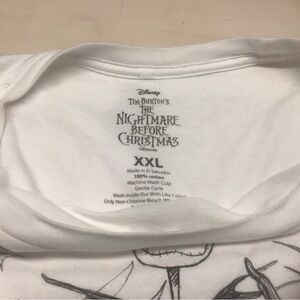 Disney White T-Shirt with Nightmare Before Christmas Design Neutral XXL
